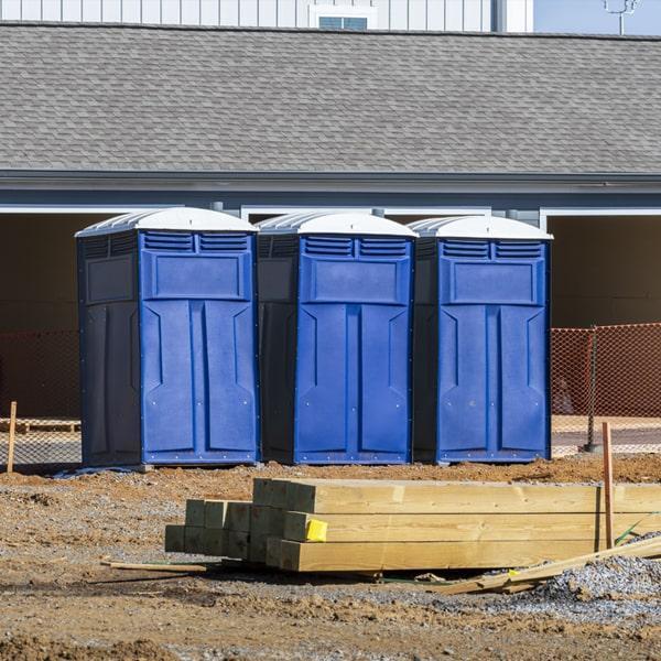 Heavy-duty construction site porta potty in Ashtabula, Ohio